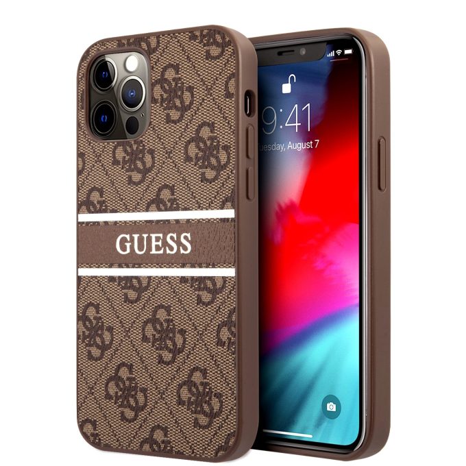 iPhone 12 Pro Max ruda GUESS nugarėlė GUHCP12L4GDBR