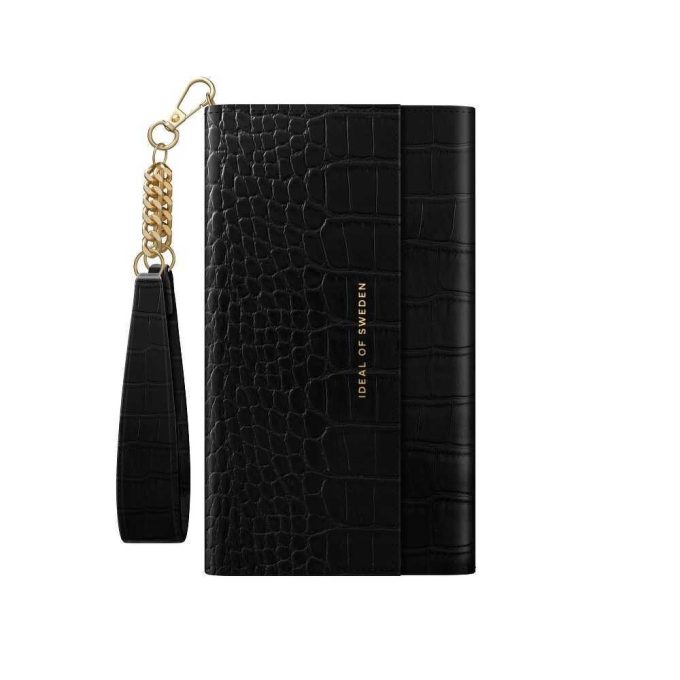iPhone 12/12 PRO iDeal Of Sweden dėklas Jet Black Croco