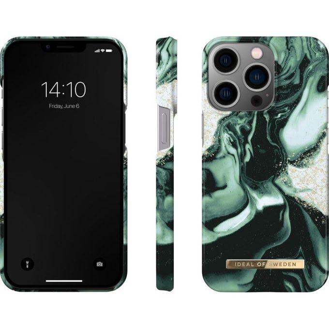 iPhone 12/12 PRO iDeal Of Sweden nugarėlė Golden Olive Marble