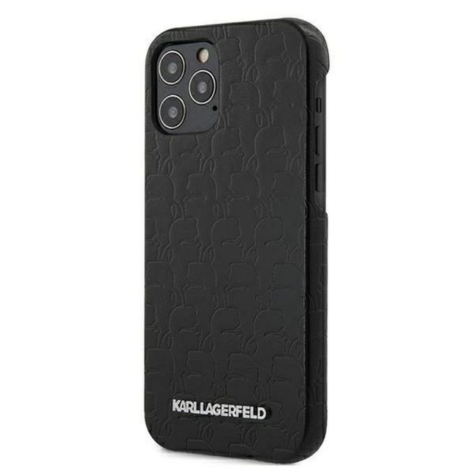 iPhone 12/12 PRO juoda KARL LAGERFELD nugarėlė KLHCP12MPUKBK