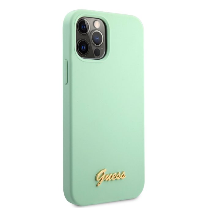 iPhone 12/12 PRO mėtos spalvos GUESS nugarėlė GUHCP12MLSLMGGN