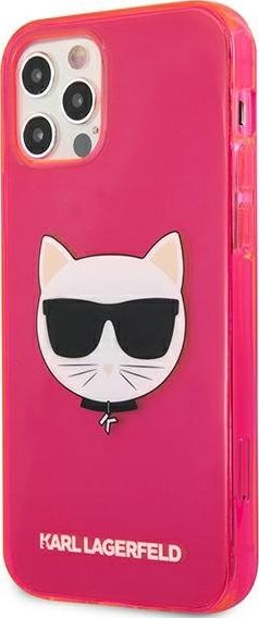 iPhone 12/12 PRO neo rožinė KARL LAGERFELD nugarėlė KLHCP12MCHTRP