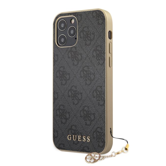 iPhone 12/12 PRO pilka GUESS nugarėlė GUHCP12MGF4GGR