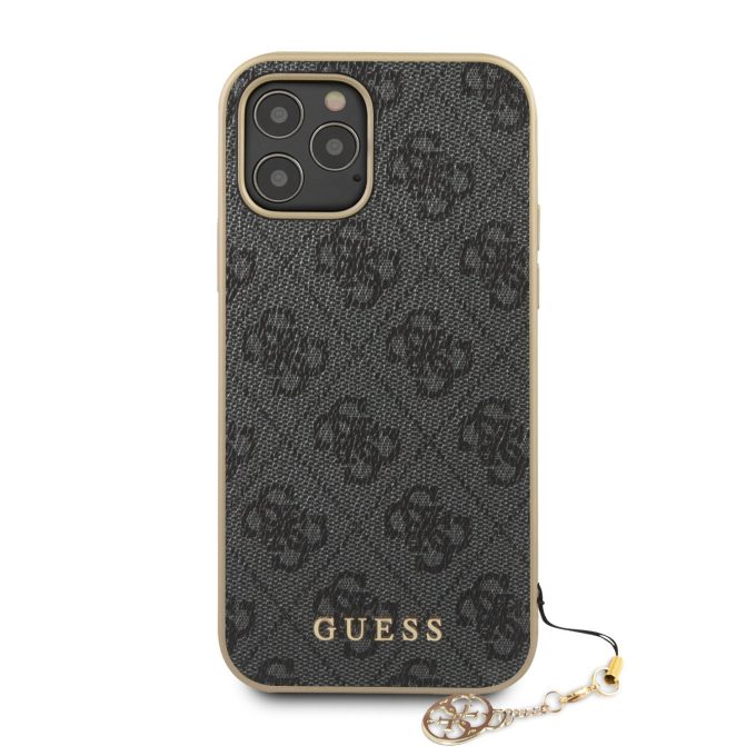 iPhone 12/12 PRO pilka GUESS nugarėlė GUHCP12MGF4GGR