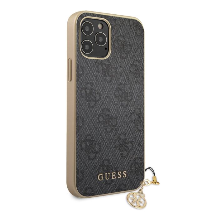 iPhone 12/12 PRO pilka GUESS nugarėlė GUHCP12MGF4GGR