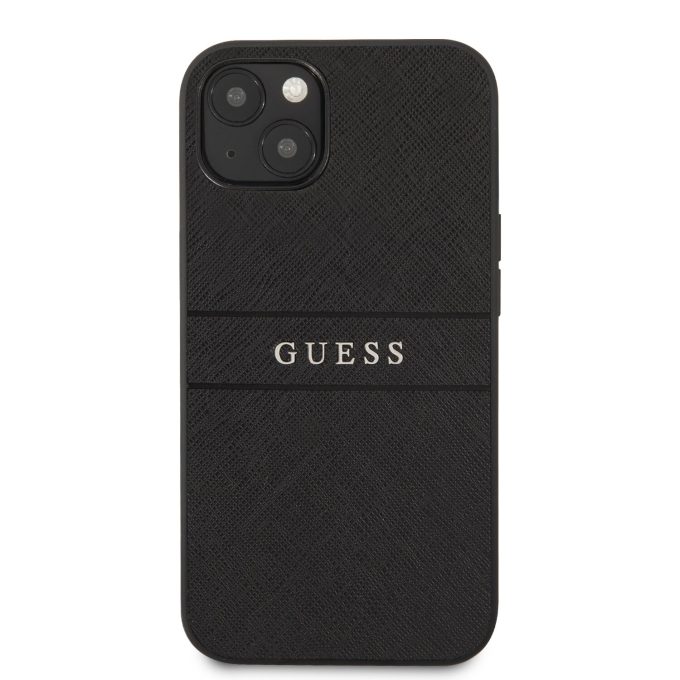 iPhone 13 juoda GUESS nugarėlė GUHCP13MPSASBBK