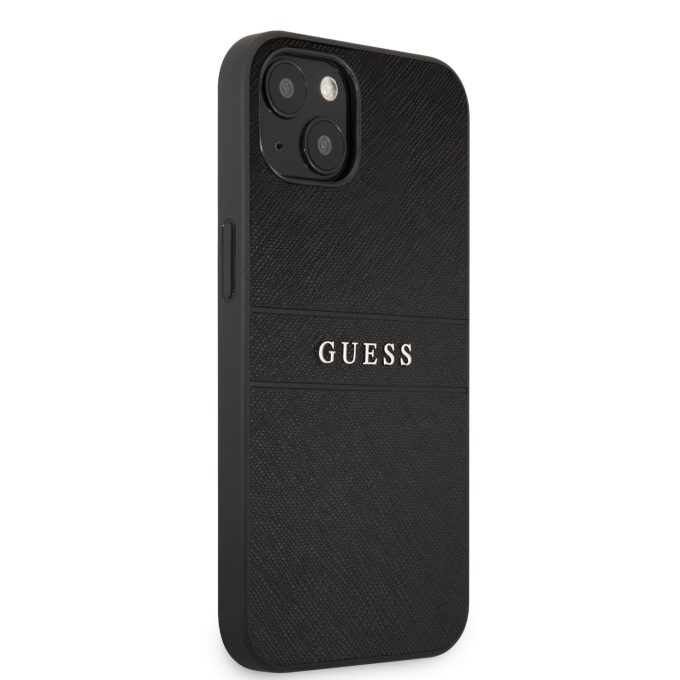 iPhone 13 juoda GUESS nugarėlė GUHCP13MPSASBBK