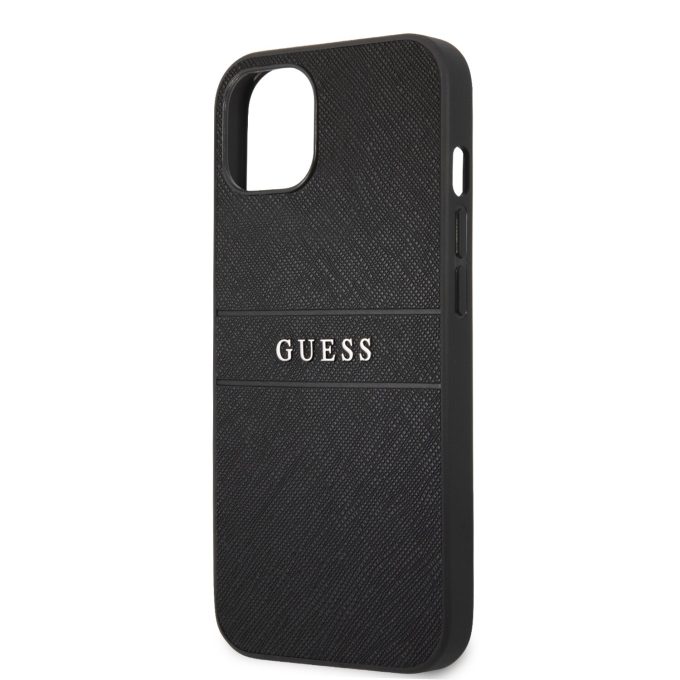 iPhone 13 juoda GUESS nugarėlė GUHCP13MPSASBBK