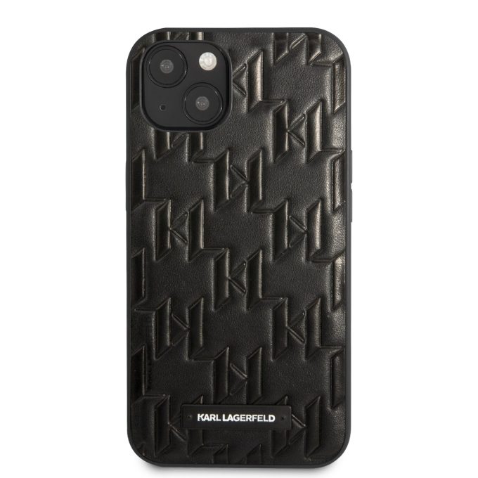 iPhone 13 juoda KARL LAGERFELD nugarėlė KLHCP13MMNMP1K