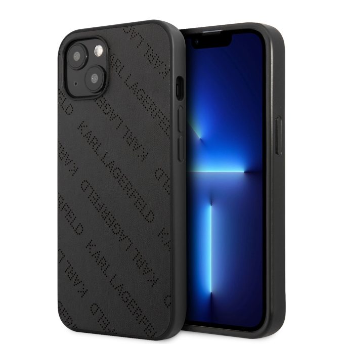 iPhone 13 juoda KARL LAGERFELD nugarėlė KLHCP13MPTLK