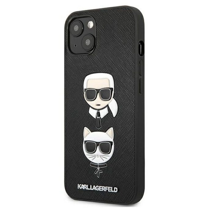 iPhone 13 juoda KARL LAGERFELD nugarėlė KLHCP13MSAKICKCBK