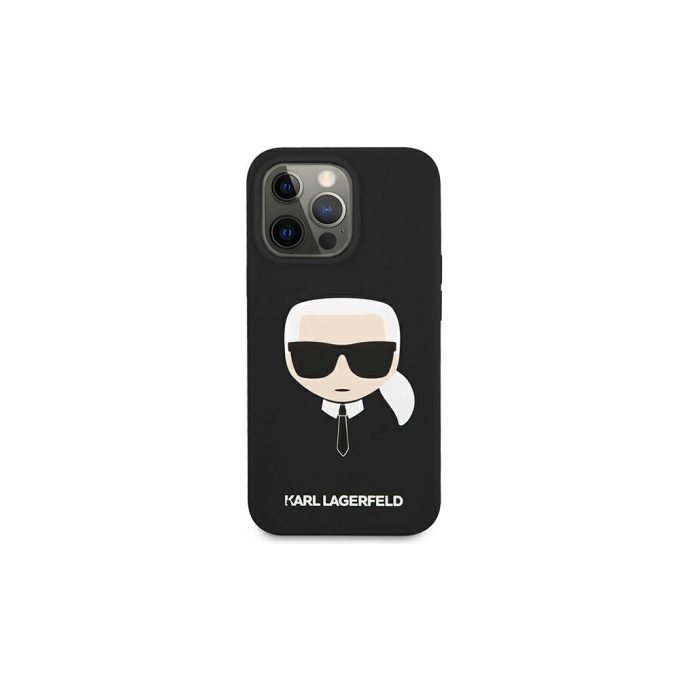 iPhone 13 juoda KARL LAGERFELD nugarėlė KLHCP13MSLKHBK