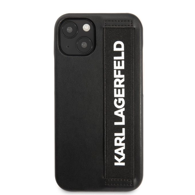 iPhone 13 juoda KARL LAGERFELD nugarėlė KLHCP13MSTKLBK