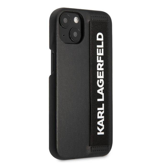 iPhone 13 juoda KARL LAGERFELD nugarėlė KLHCP13MSTKLBK