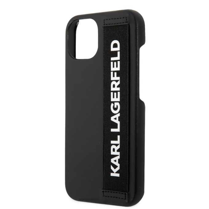 iPhone 13 juoda KARL LAGERFELD nugarėlė KLHCP13MSTKLBK