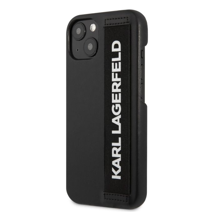 iPhone 13 juoda KARL LAGERFELD nugarėlė KLHCP13MSTKLBK