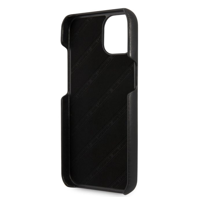 iPhone 13 juoda KARL LAGERFELD nugarėlė KLHCP13MSTKLBK