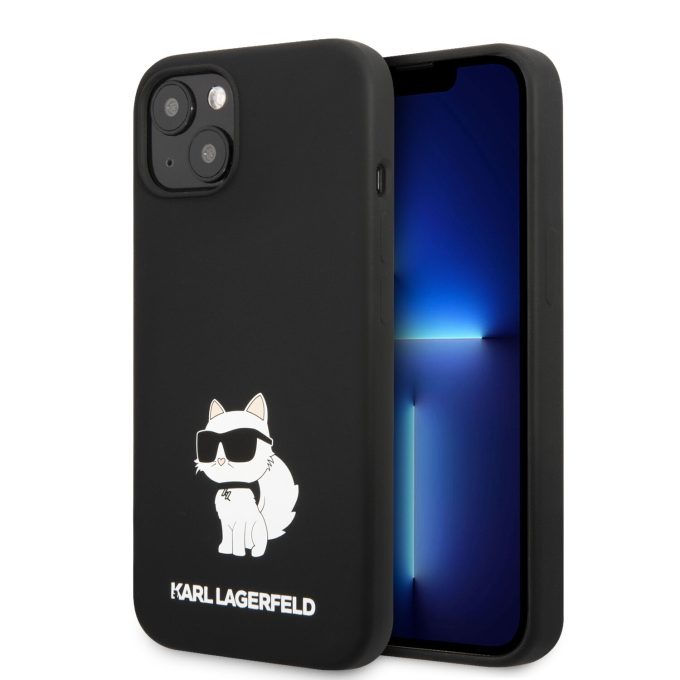 iPhone 13 black Liquid Silicone NFT KARL LAGERFELD nugarėlė