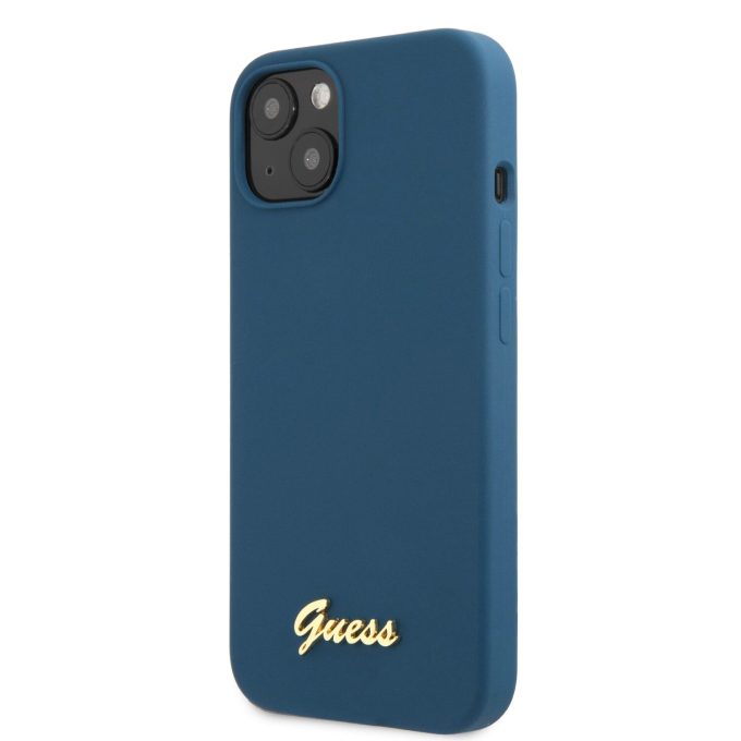 iPhone 13 mėlyna GUESS nugarėlė GUHCP13MLSLMGBL