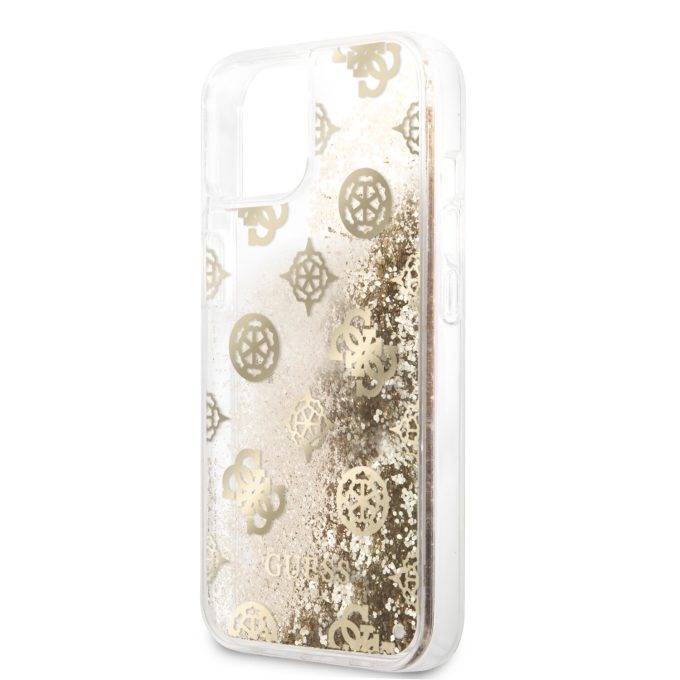 iPhone 13 MINI aukso sp. water GUESS nugarėlė GUHCP13SLGPEGO