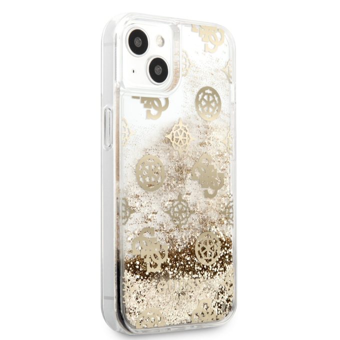 iPhone 13 MINI aukso sp. water GUESS nugarėlė GUHCP13SLGPEGO