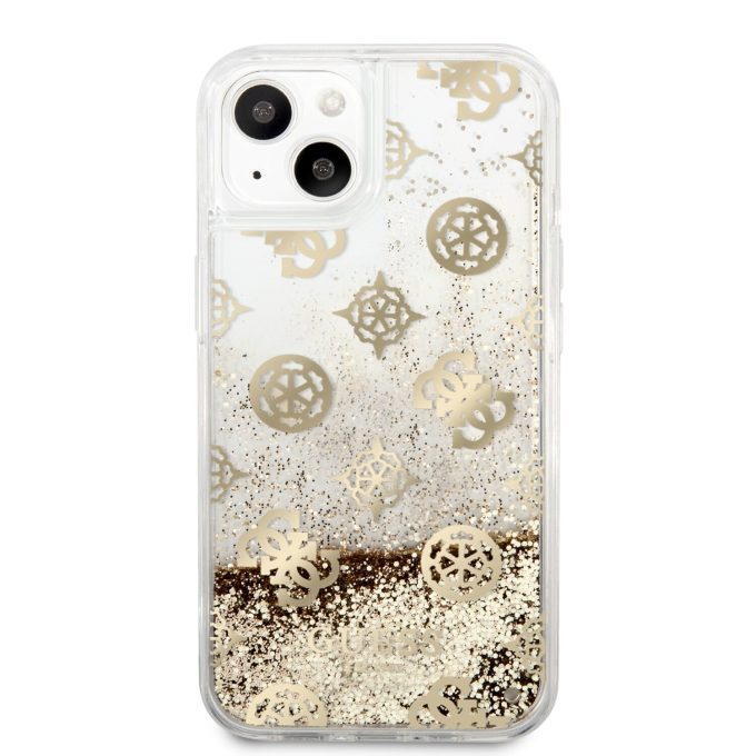 iPhone 13 MINI aukso sp. water GUESS nugarėlė GUHCP13SLGPEGO