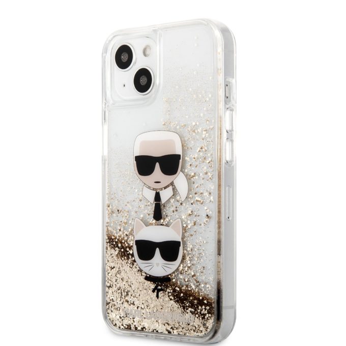 iPhone 13 MINI aukso sp. water KARL LAGERFELD nugarėlė KLHCP13SKICGLD