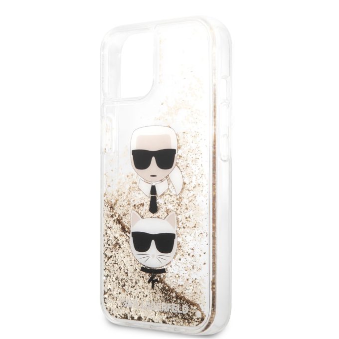 iPhone 13 MINI aukso sp. water KARL LAGERFELD nugarėlė KLHCP13SKICGLD