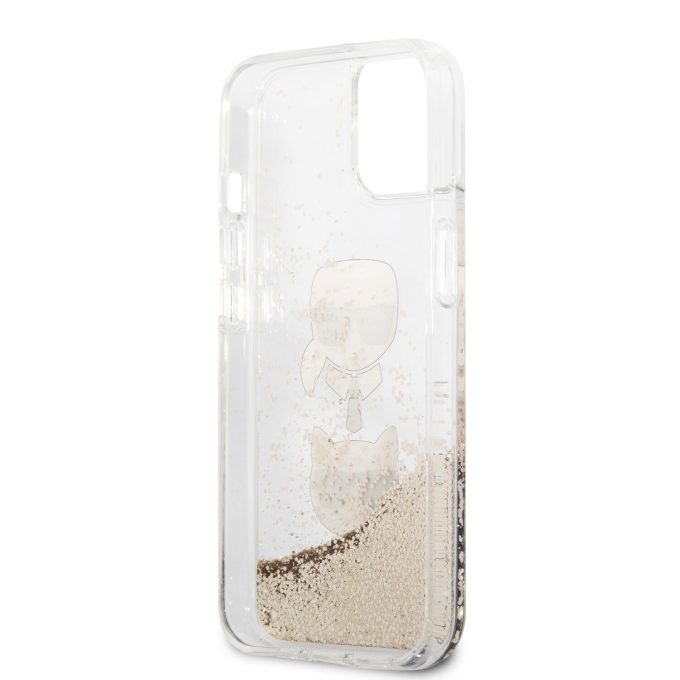 iPhone 13 MINI aukso sp. water KARL LAGERFELD nugarėlė KLHCP13SKICGLD