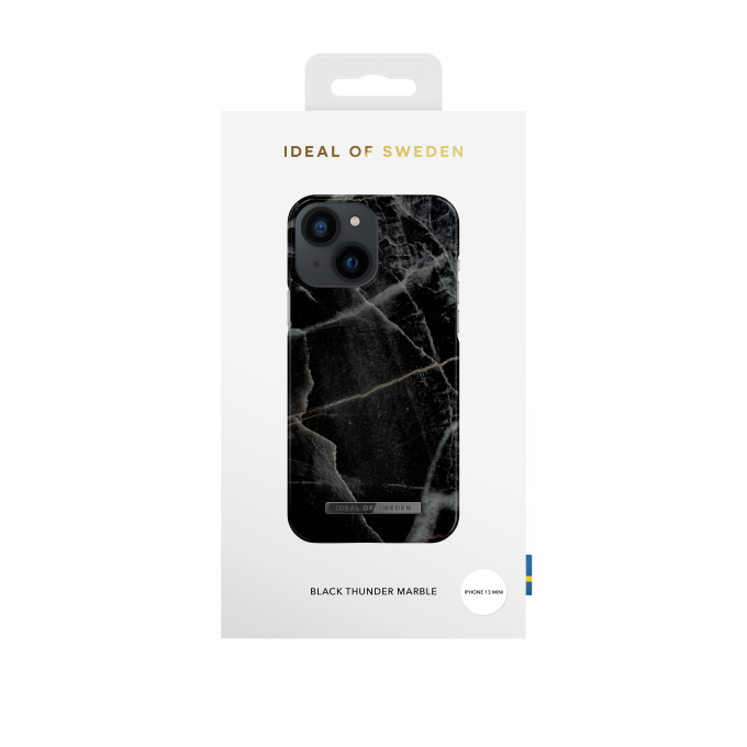 iPhone 13 MINI iDeal Of Sweden nugarėlė Black Thunder Marble
