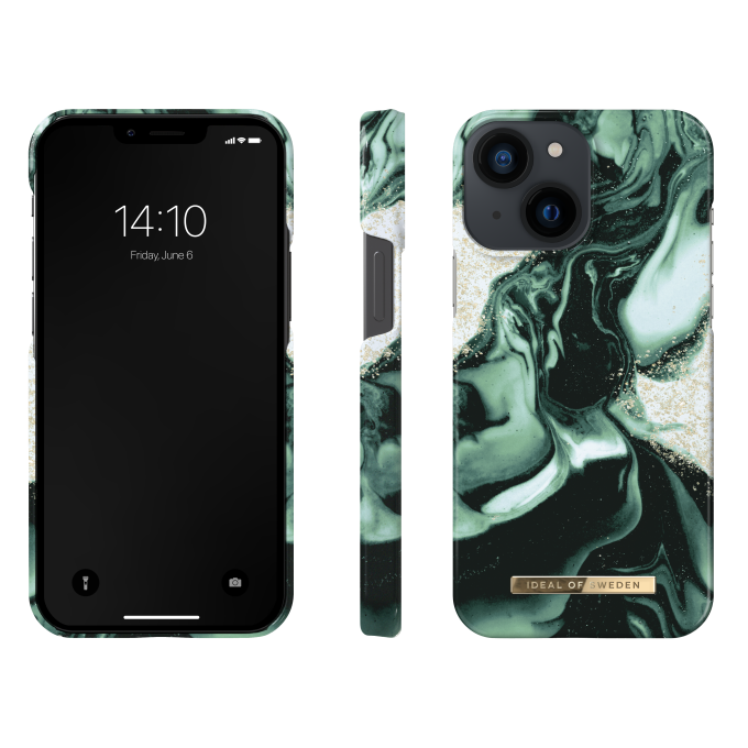 iPhone 13 MINI iDeal Of Sweden nugarėlė Golden Olive Marble