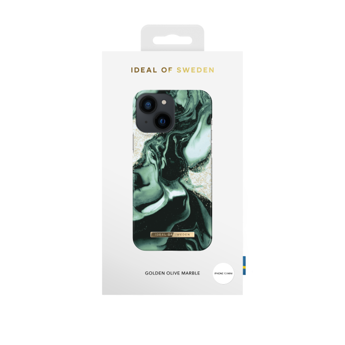iPhone 13 MINI iDeal Of Sweden nugarėlė Golden Olive Marble