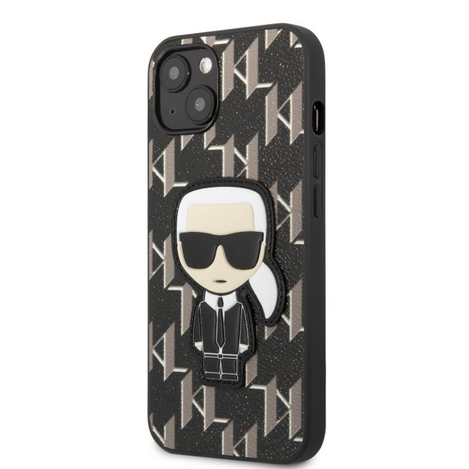 iPhone 13 MINI juoda KARL LAGERFELD nugarėlė KLHCP13SPMNIKBK