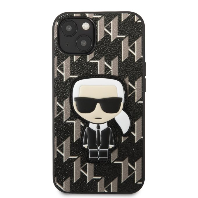iPhone 13 MINI juoda KARL LAGERFELD nugarėlė KLHCP13SPMNIKBK