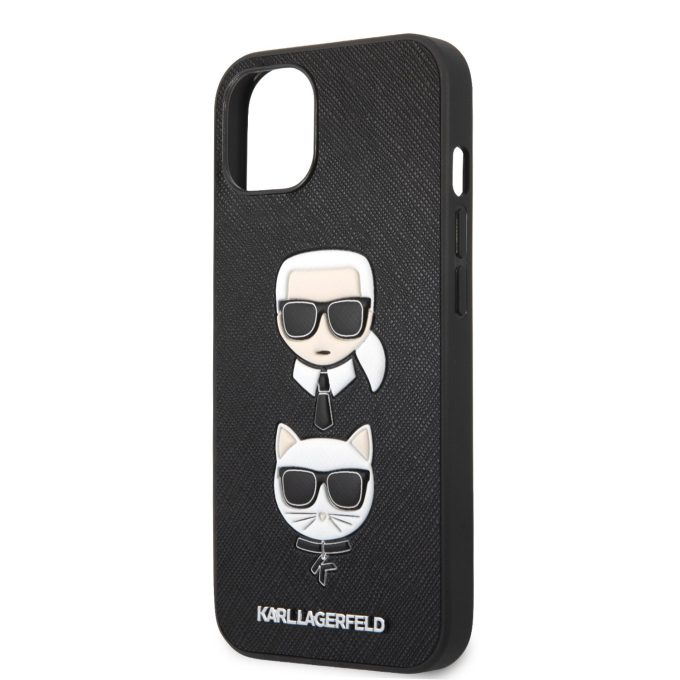 iPhone 13 MINI juoda KARL LAGERFELD nugarėlė KLHCP13SSAKICKCBK