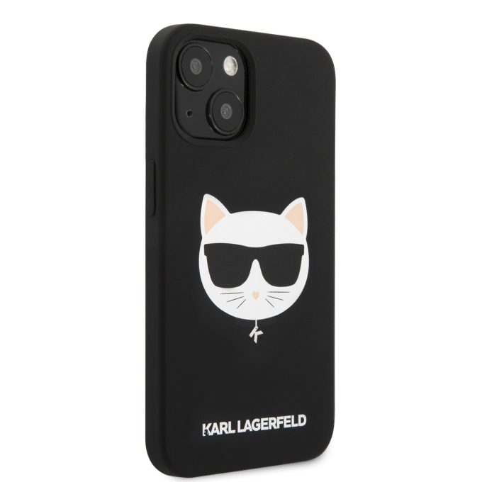 iPhone 13 MINI juoda KARL LAGERFELD nugarėlė KLHCP13SSLCHBK