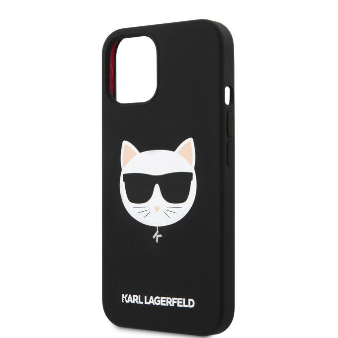 iPhone 13 MINI juoda KARL LAGERFELD nugarėlė KLHCP13SSLCHBK