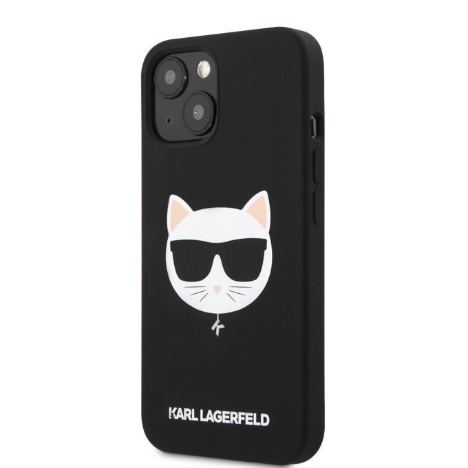 iPhone 13 MINI juoda KARL LAGERFELD nugarėlė KLHCP13SSLCHBK
