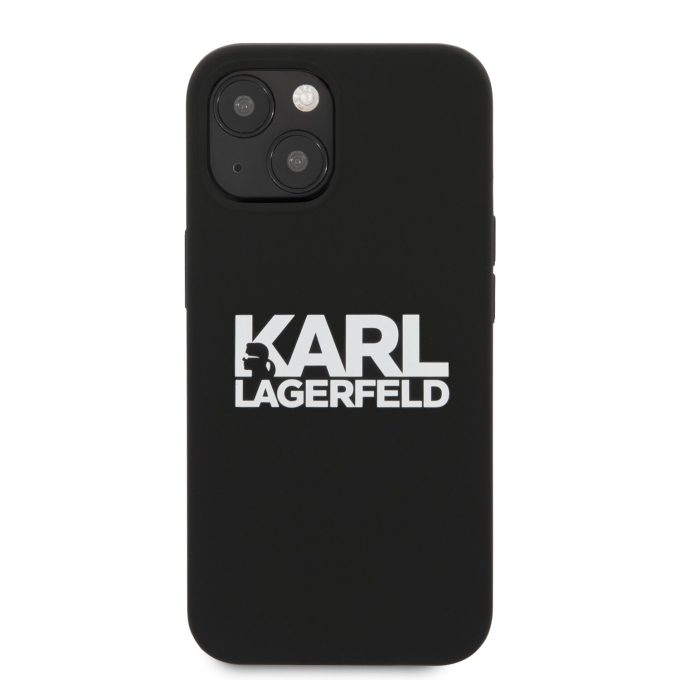 iPhone 13 MINI juoda KARL LAGERFELD nugarėlė KLHCP13SSLKLRBK