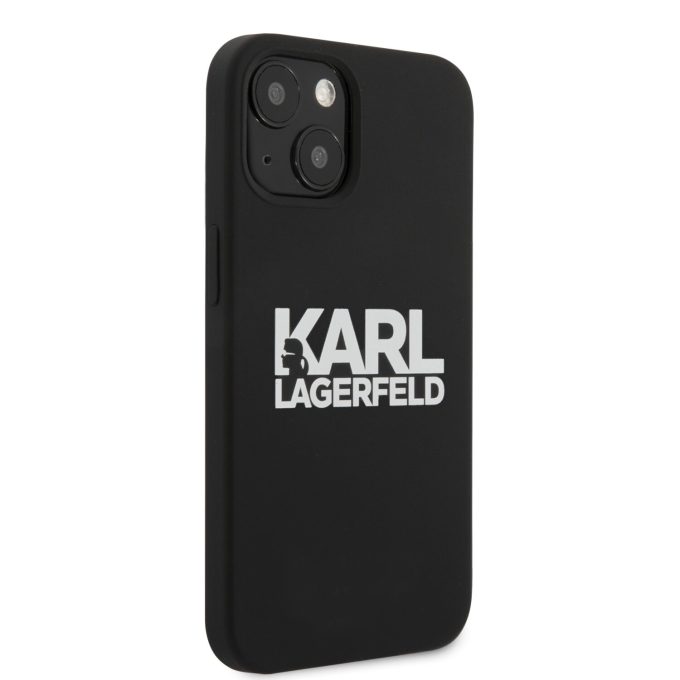 iPhone 13 MINI juoda KARL LAGERFELD nugarėlė KLHCP13SSLKLRBK