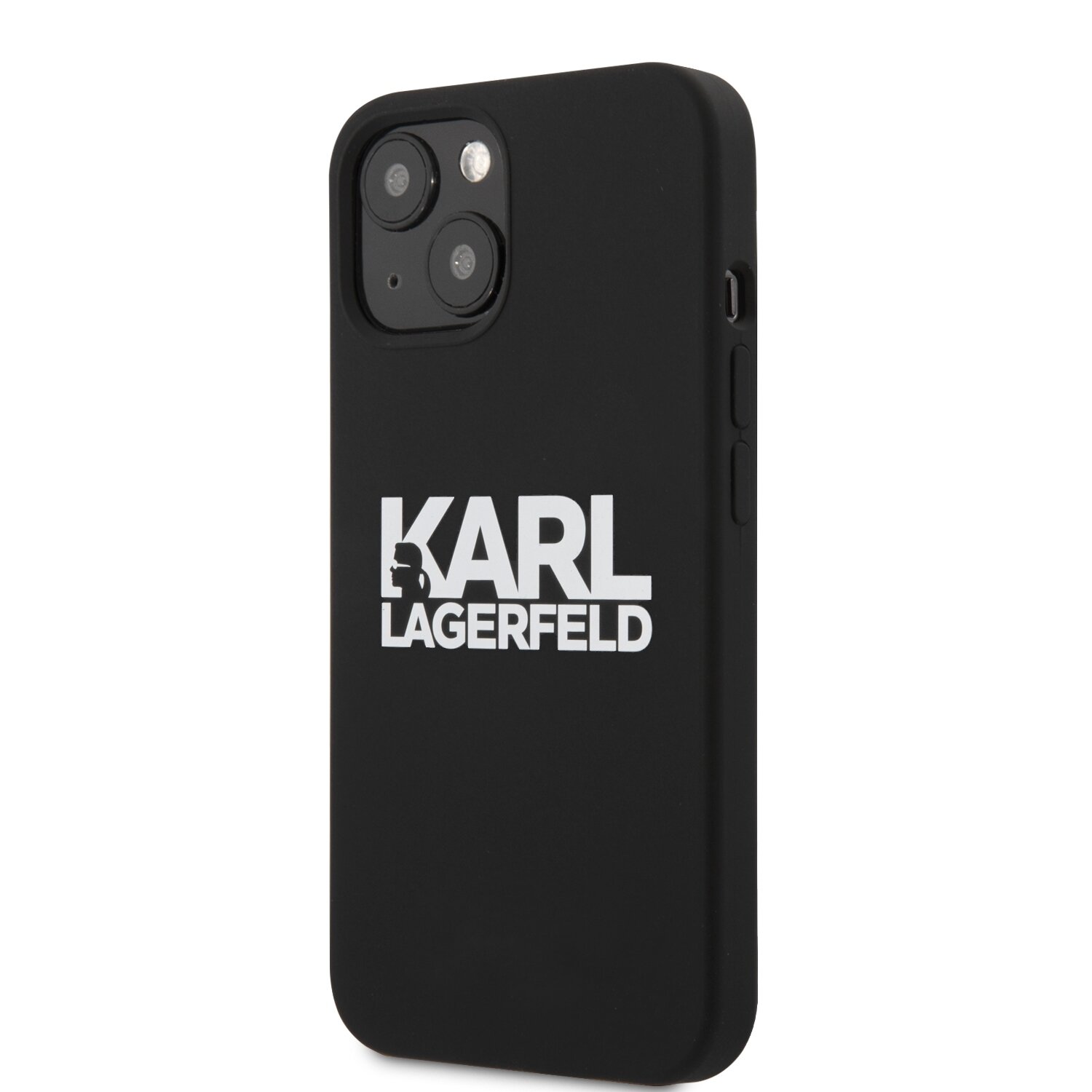 iPhone 13 MINI juoda KARL LAGERFELD nugarėlė KLHCP13SSLKLRBK - Image 4