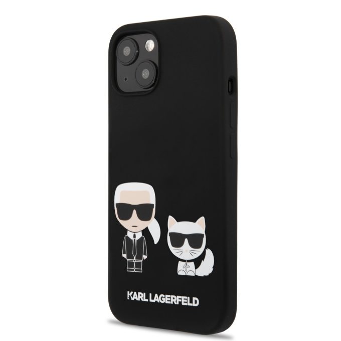 iPhone 13 MINI juoda KARL LAGERFELD nugarėlė KLHCP13SSSKCK