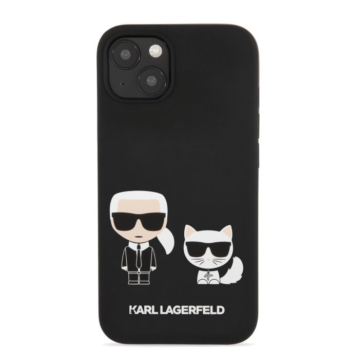 iPhone 13 MINI juoda KARL LAGERFELD nugarėlė KLHCP13SSSKCK