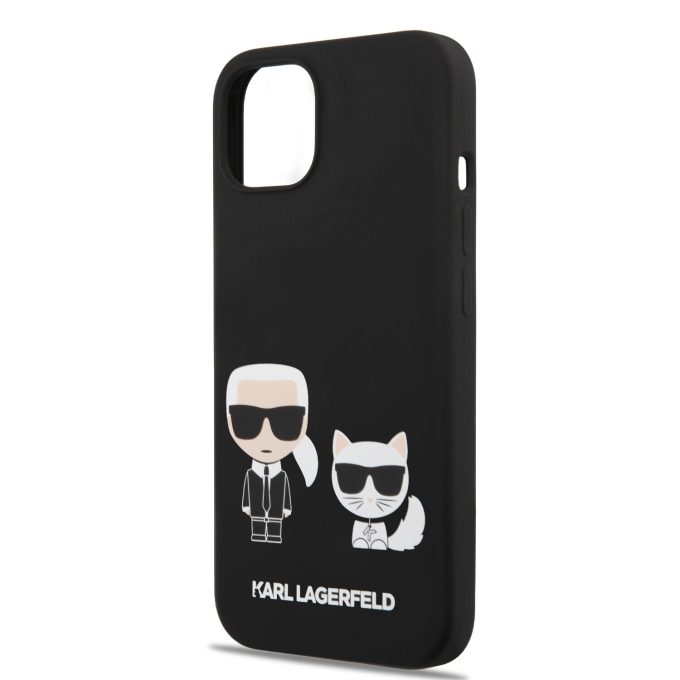 iPhone 13 MINI juoda KARL LAGERFELD nugarėlė KLHCP13SSSKCK