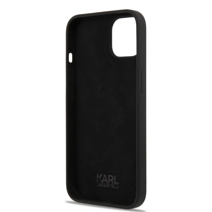 iPhone 13 MINI juoda KARL LAGERFELD nugarėlė KLHCP13SSSKCK