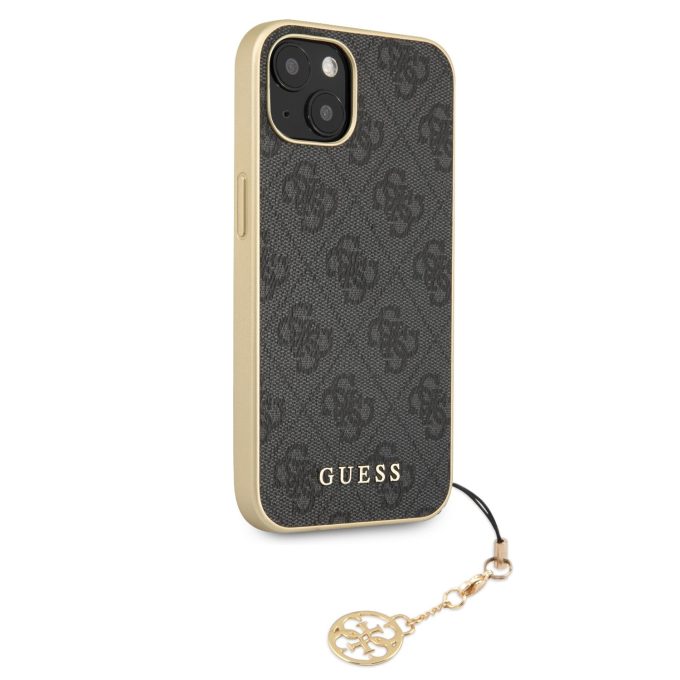 iPhone 13 MINI pilka GUESS nugarėlė GUHCP13SGF4GGR