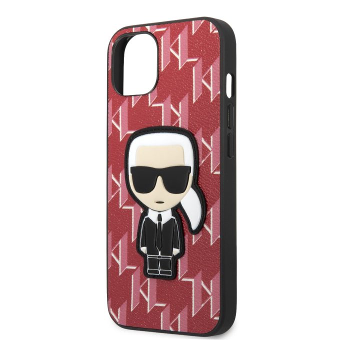 iPhone 13 MINI raudona KARL LAGERFELD nugarėlė KLHCP13SPMNIKPI