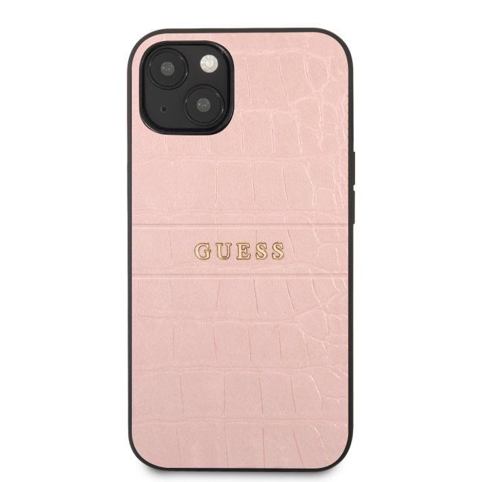 iPhone 13 MINI rožinė GUESS nugarėlė GUHCP13SPCRBPI