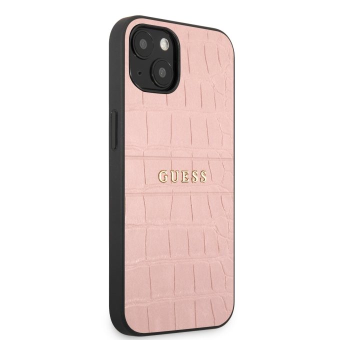 iPhone 13 MINI rožinė GUESS nugarėlė GUHCP13SPCRBPI
