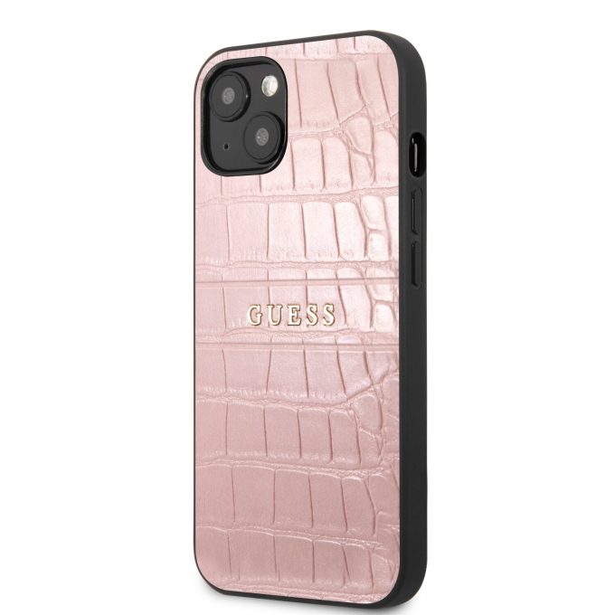 iPhone 13 MINI rožinė GUESS nugarėlė GUHCP13SPCRBPI
